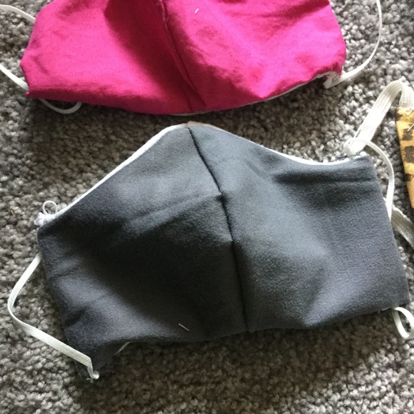 5 Handmade Kids Assorted Washable Face Masks - Picture 3 of 8